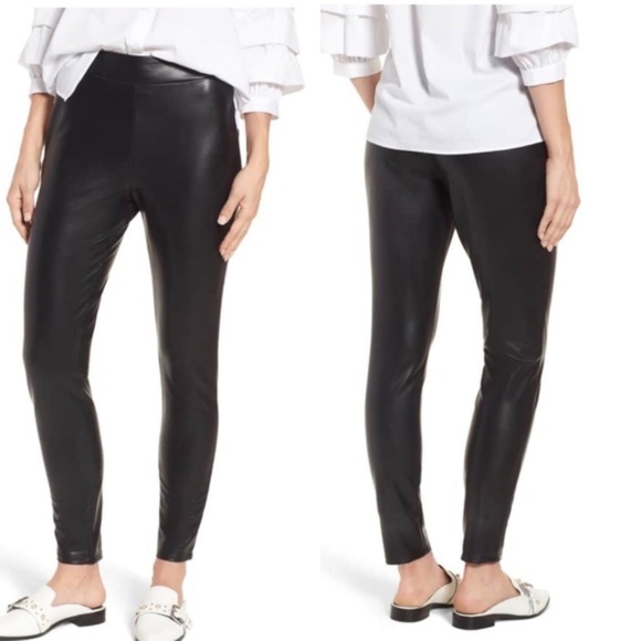 Leith Pants - Leith High Waist Faux Leather Leggings